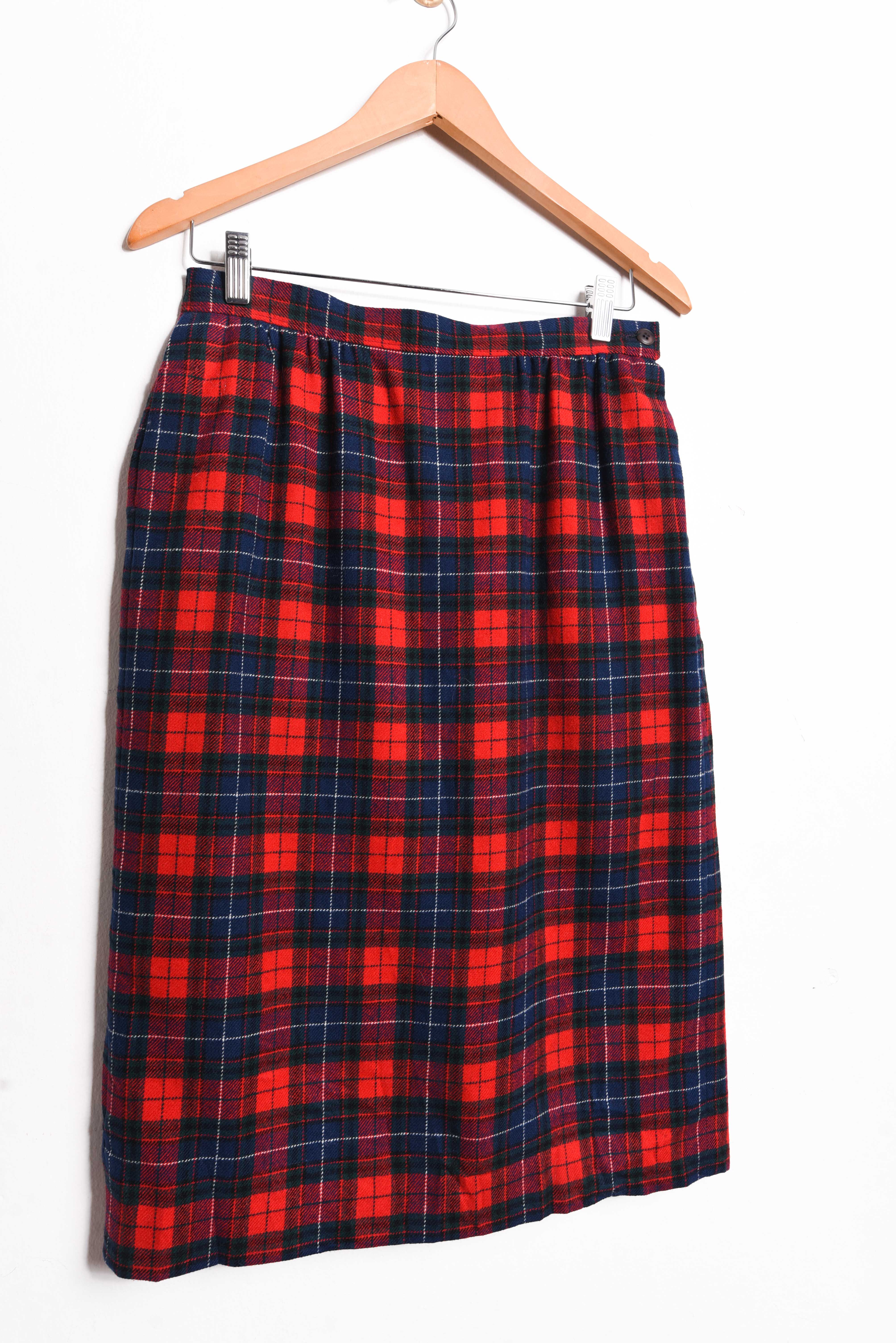 Falda tartán Pendleton lana vintage