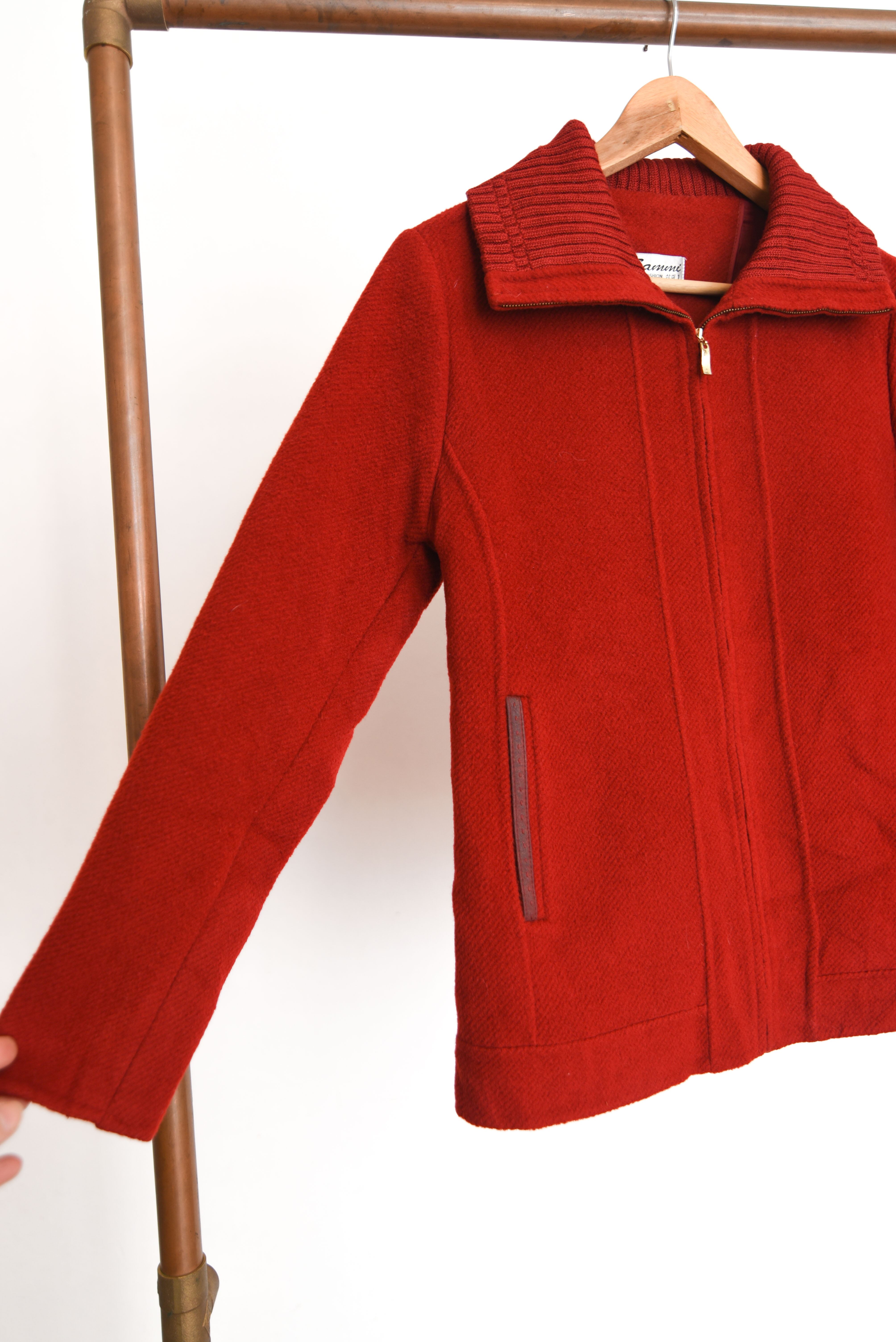 Chaqueta roja lana Korea