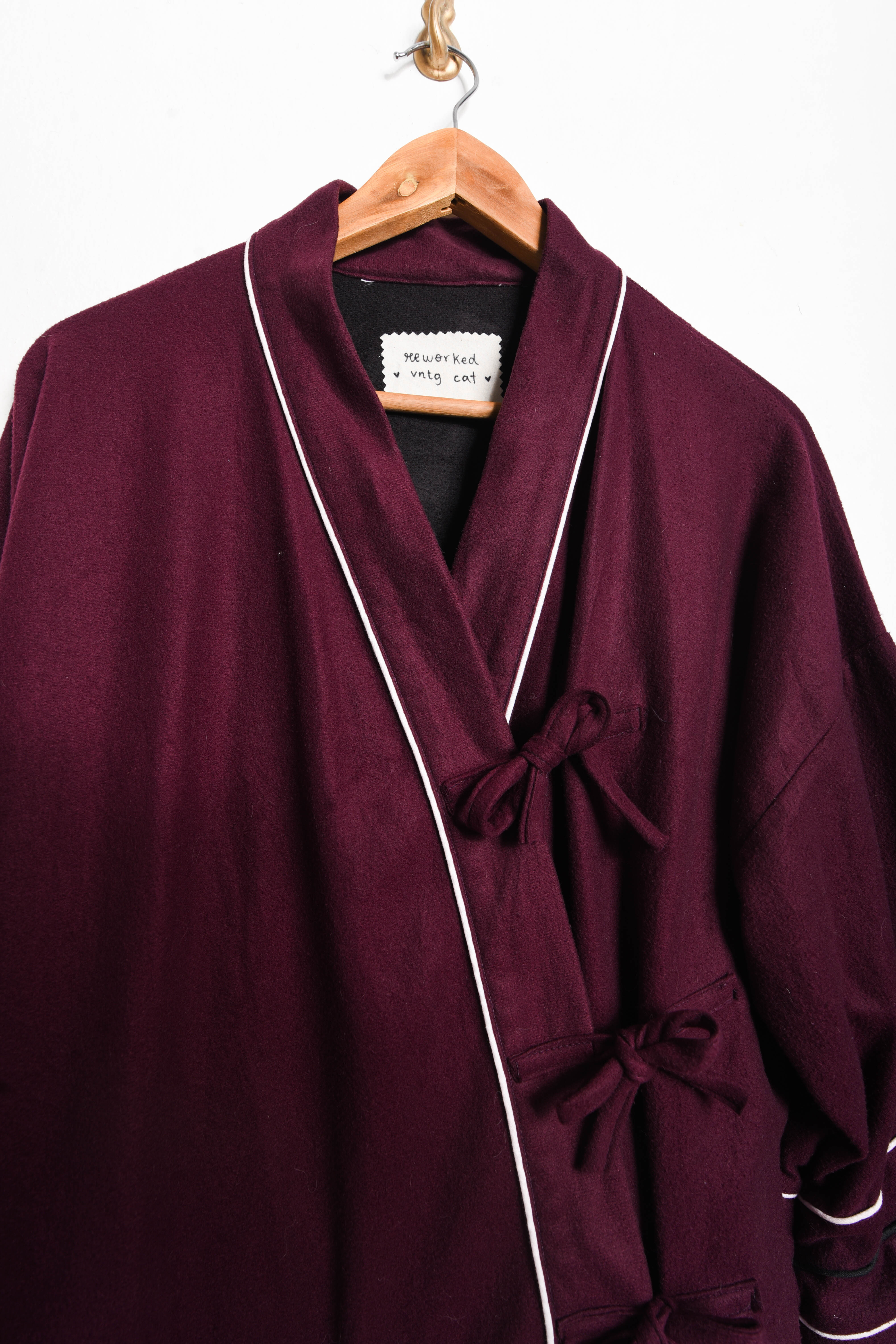Chaqueta reworked Japandi kimono