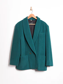 Blazer turquesa lana cachemira vntg