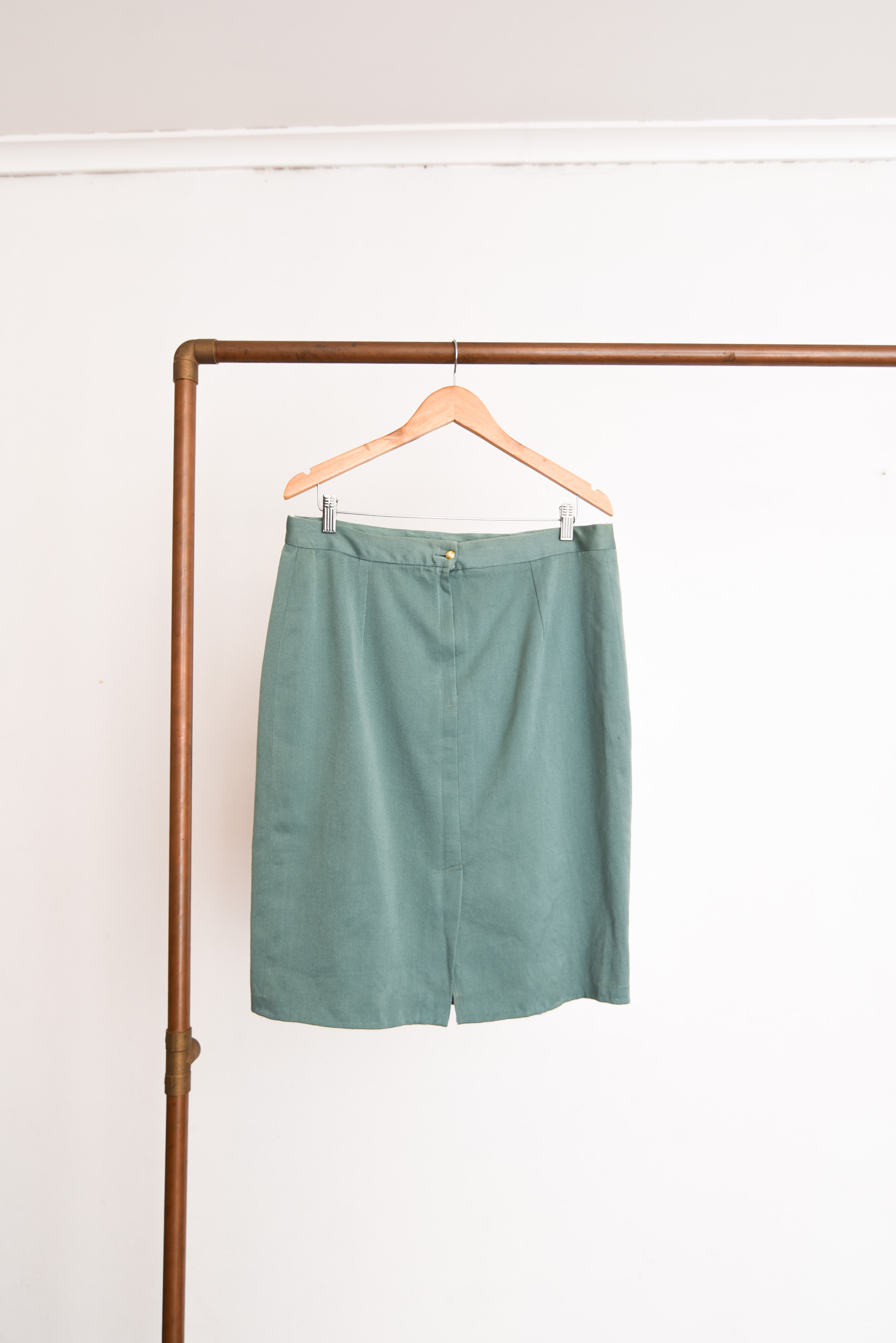 Falda turquesa vntg wool