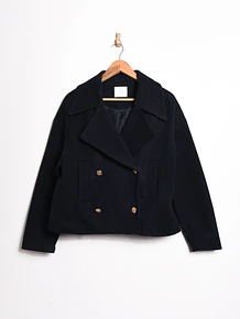 Chaqueta navy crop