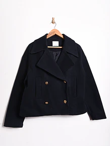 Chaqueta navy crop