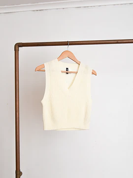 Sweater vest marfil