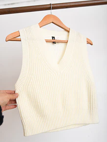 Sweater vest marfil