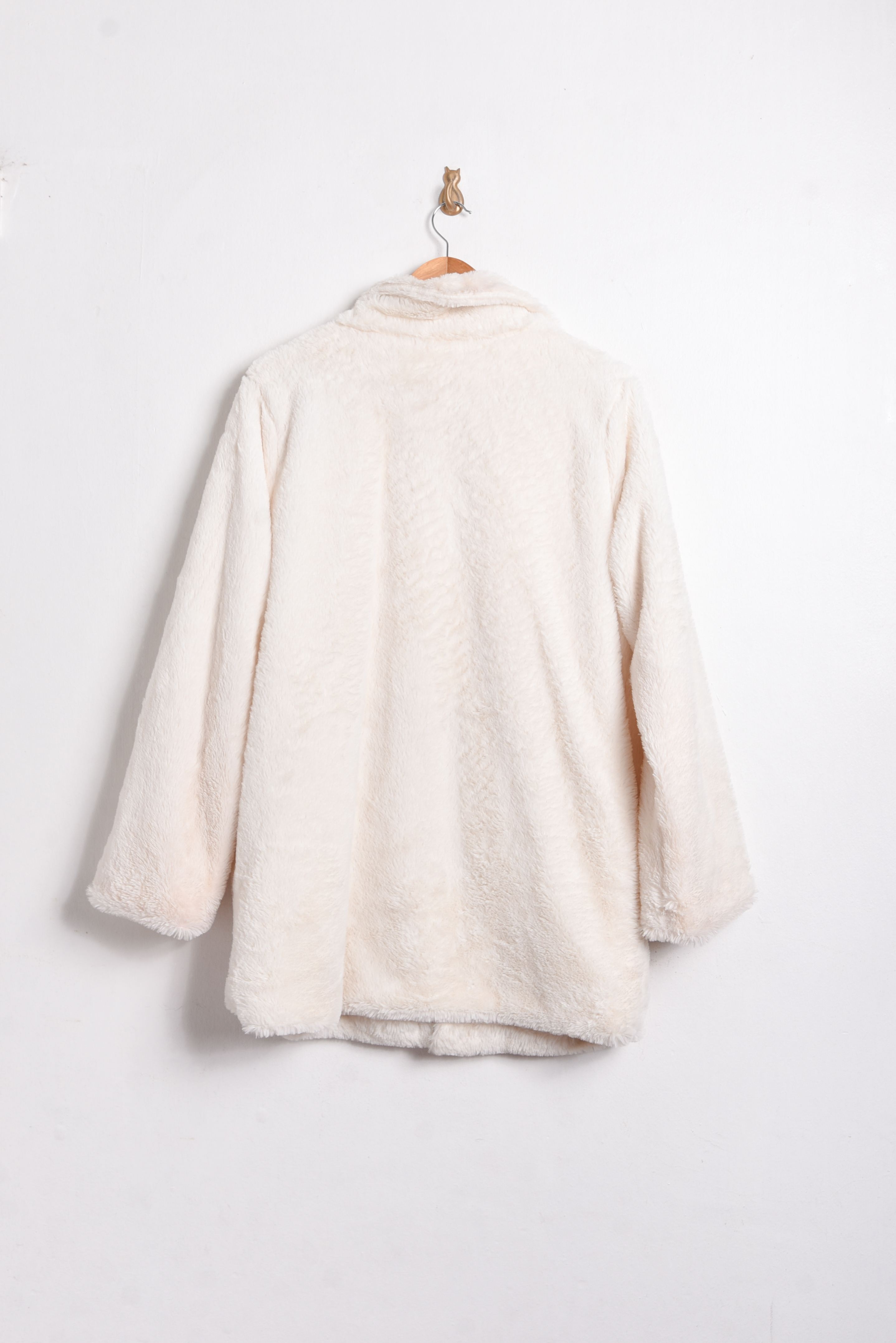Abrigo marfil faux fur