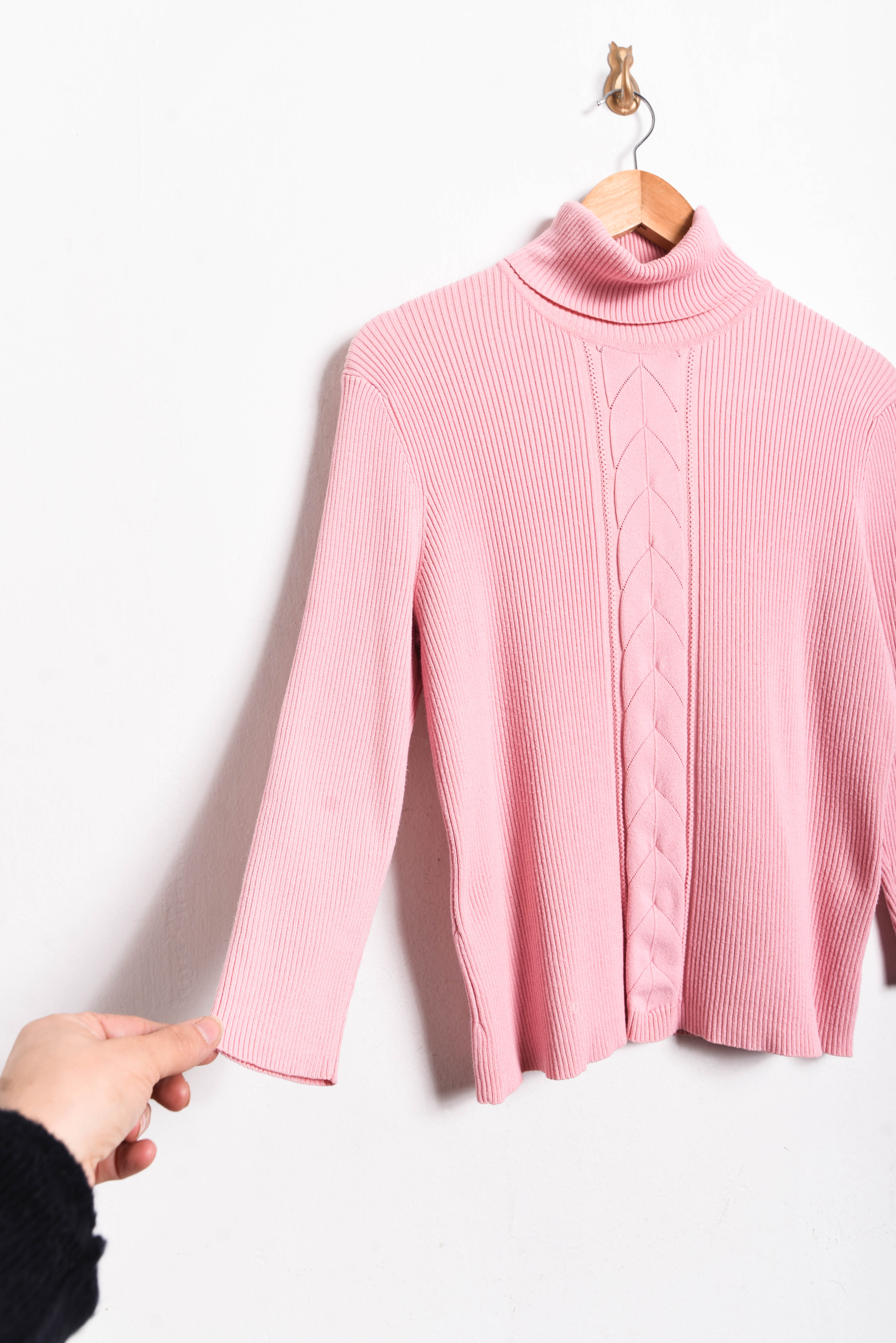 Turtleneck rosa pastel