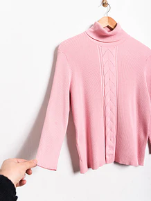 Turtleneck rosa pastel