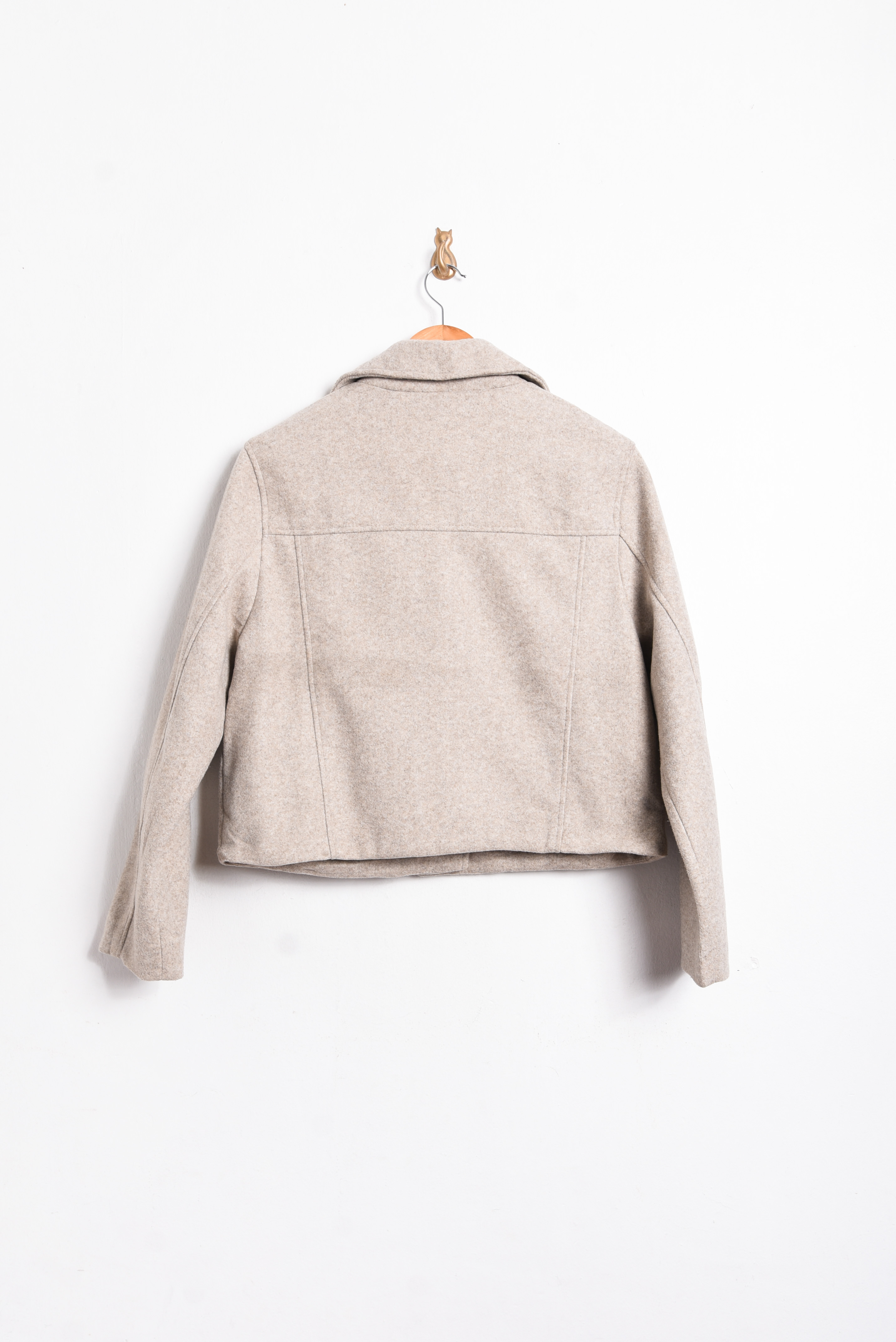 Chaqueta beige biker 