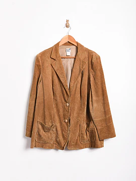 Blazer camel cotelé vintage