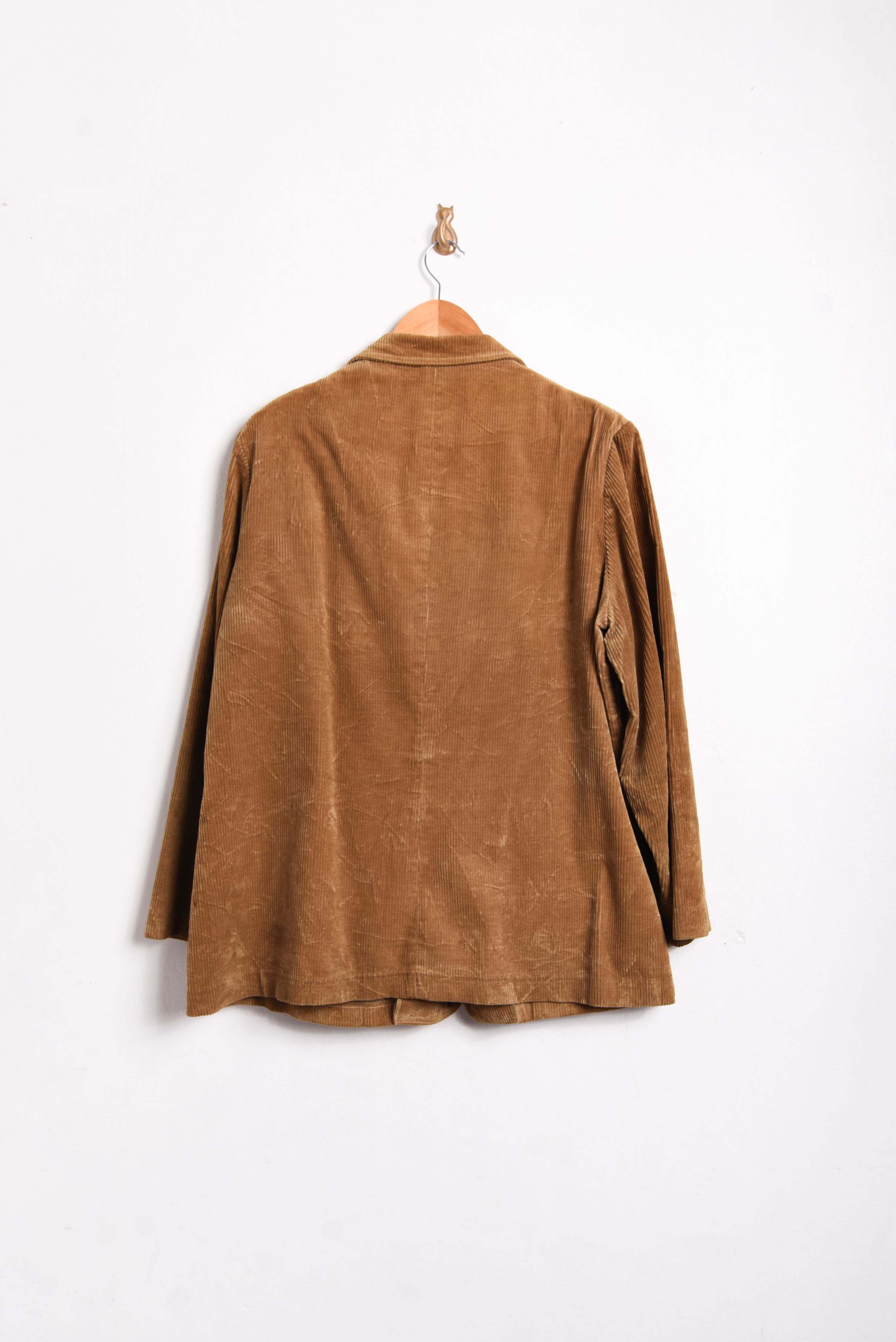 Blazer camel cotelé vintage