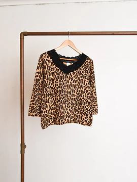 Top y2k animal print