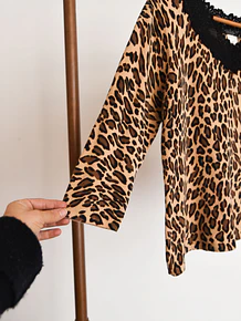 Top y2k animal print