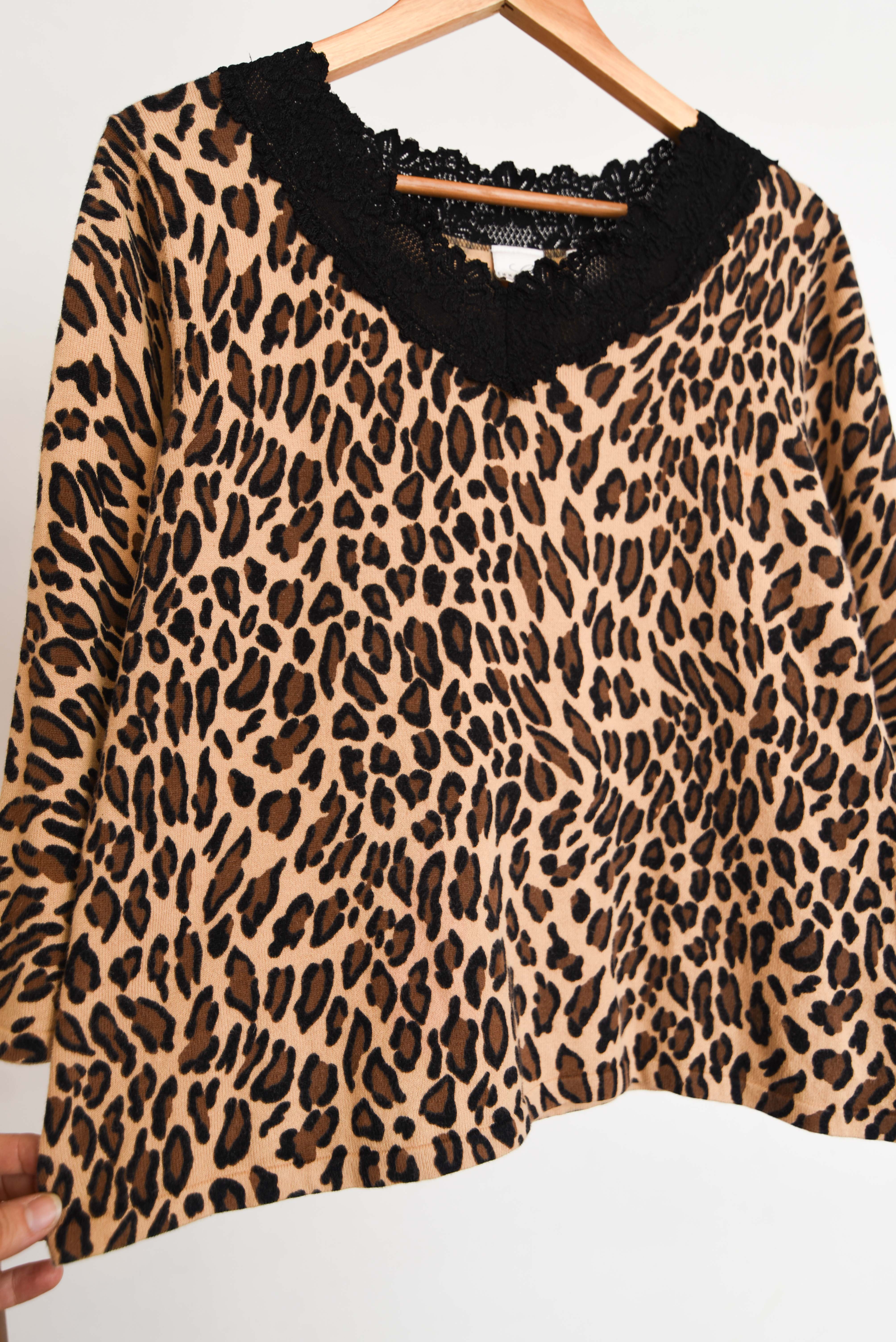 Top y2k animal print