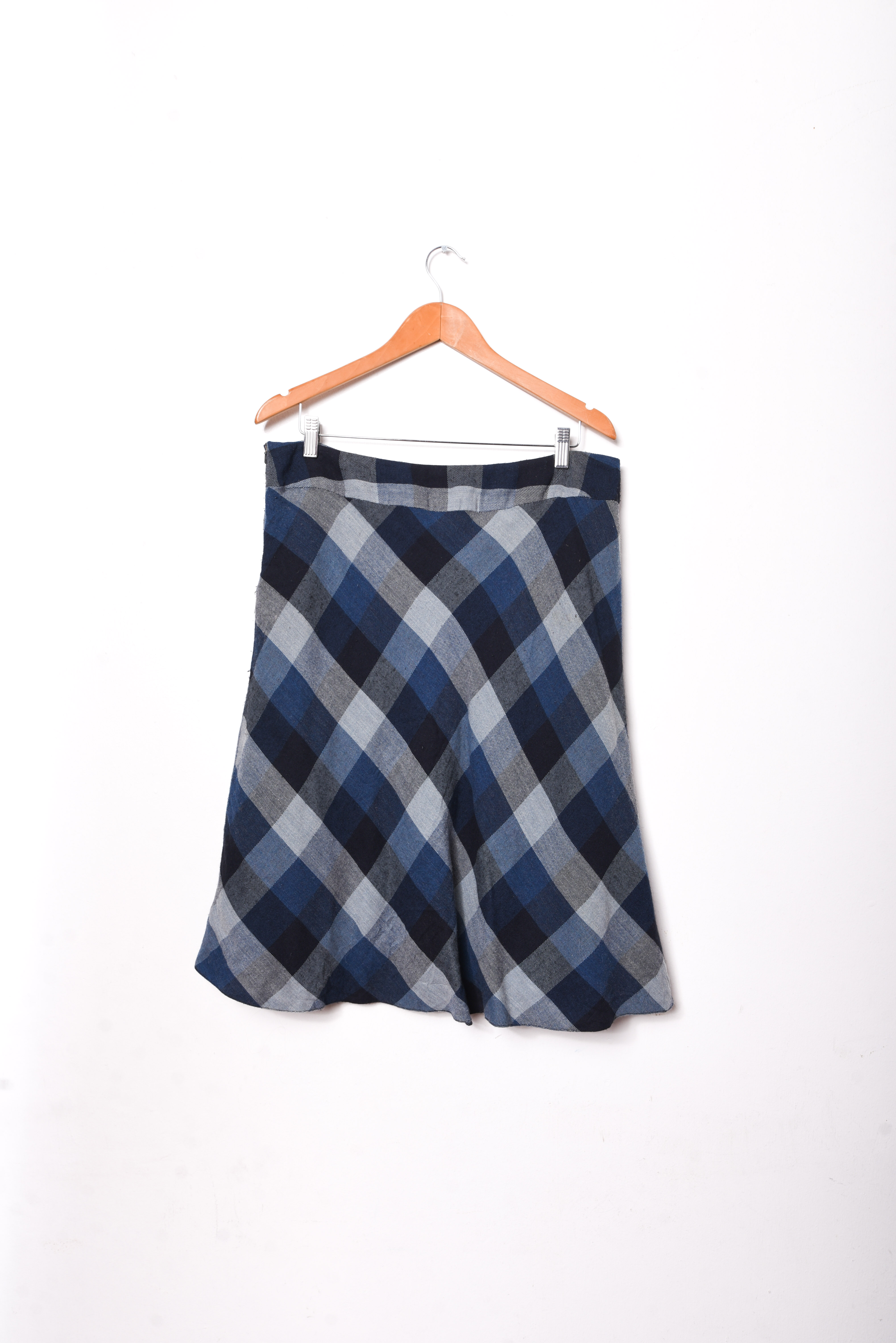 Falda blue vintage cuadros