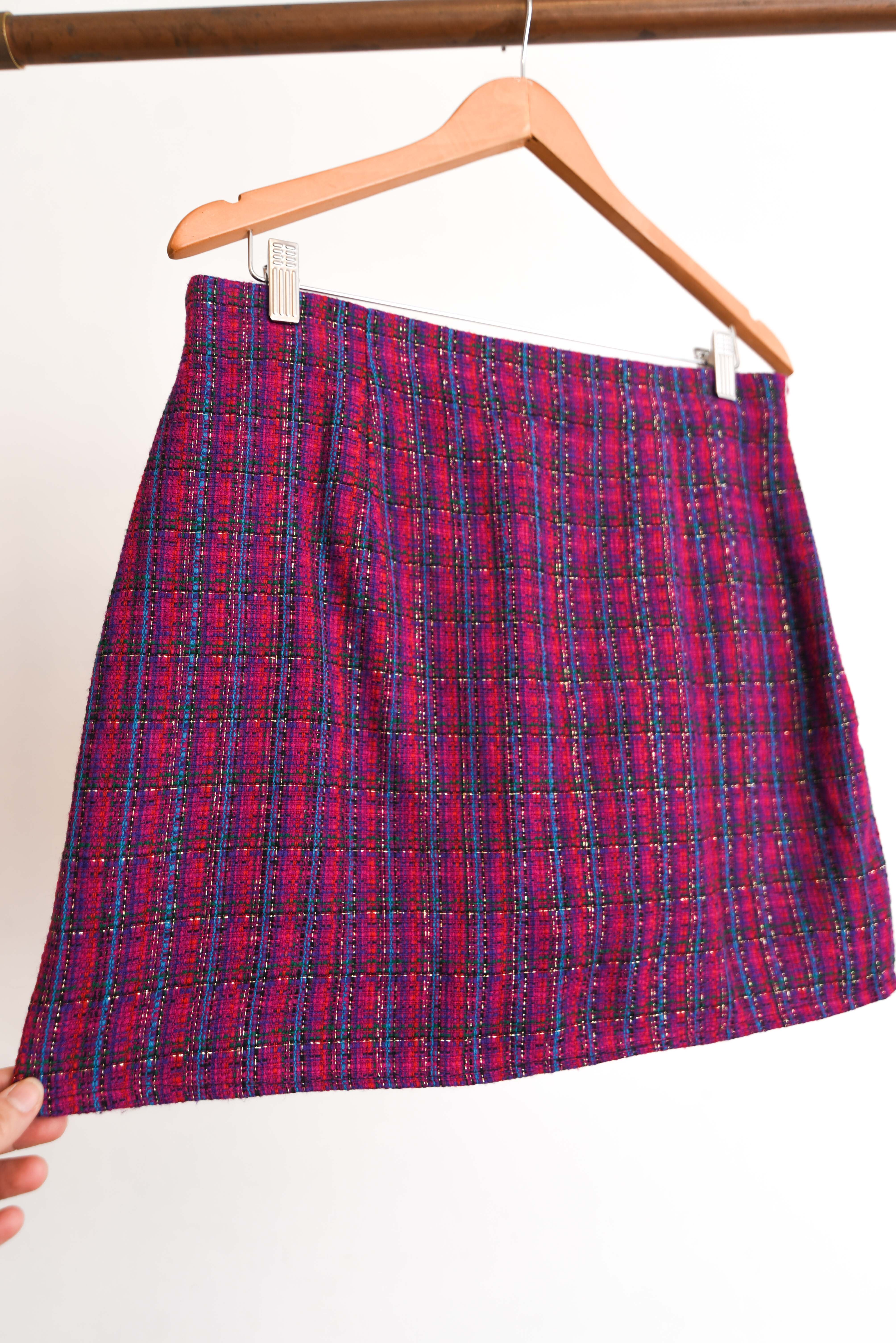 Mini falda vintage rosa shiny