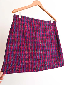 Mini falda vintage rosa shiny