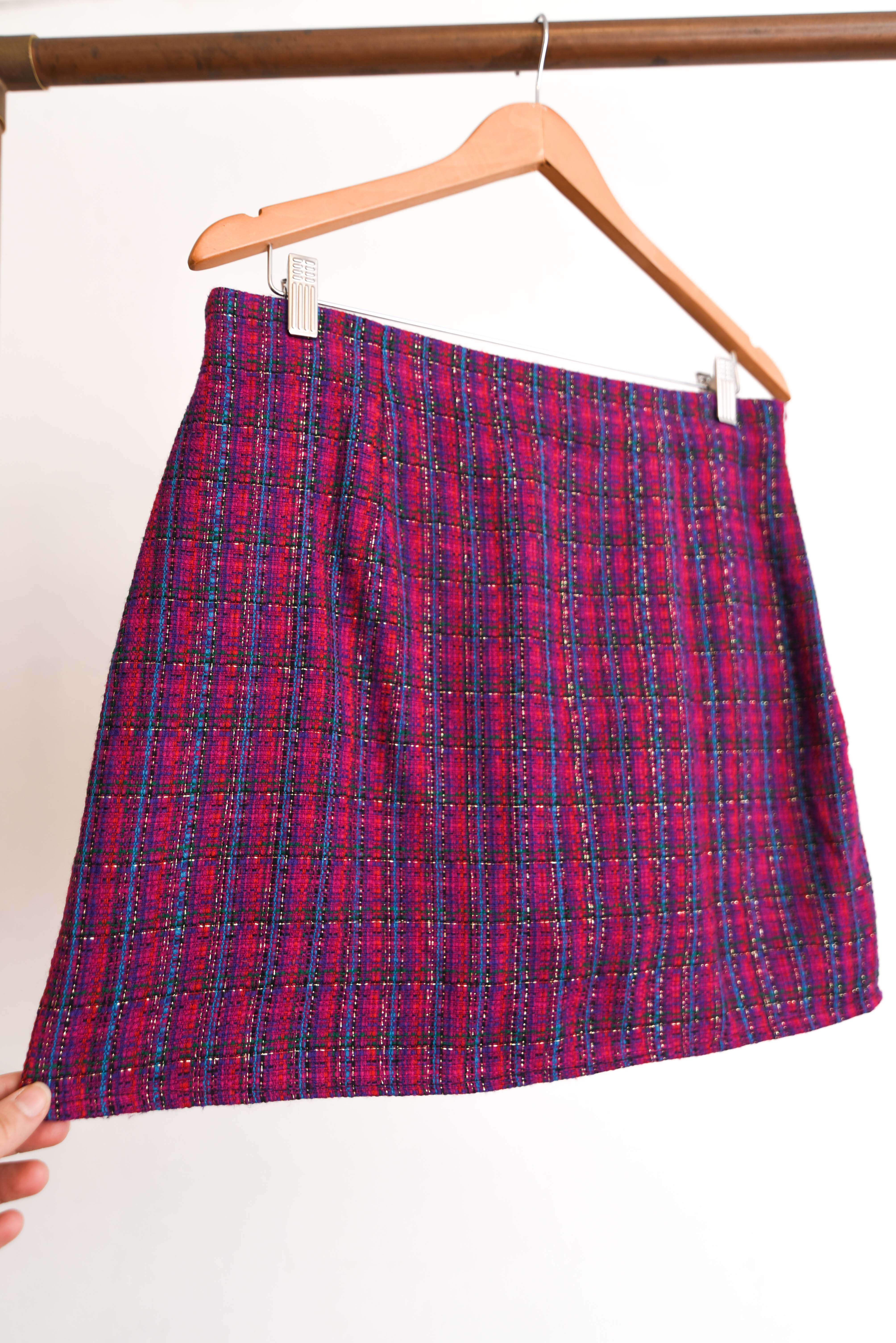Mini falda vintage rosa shiny