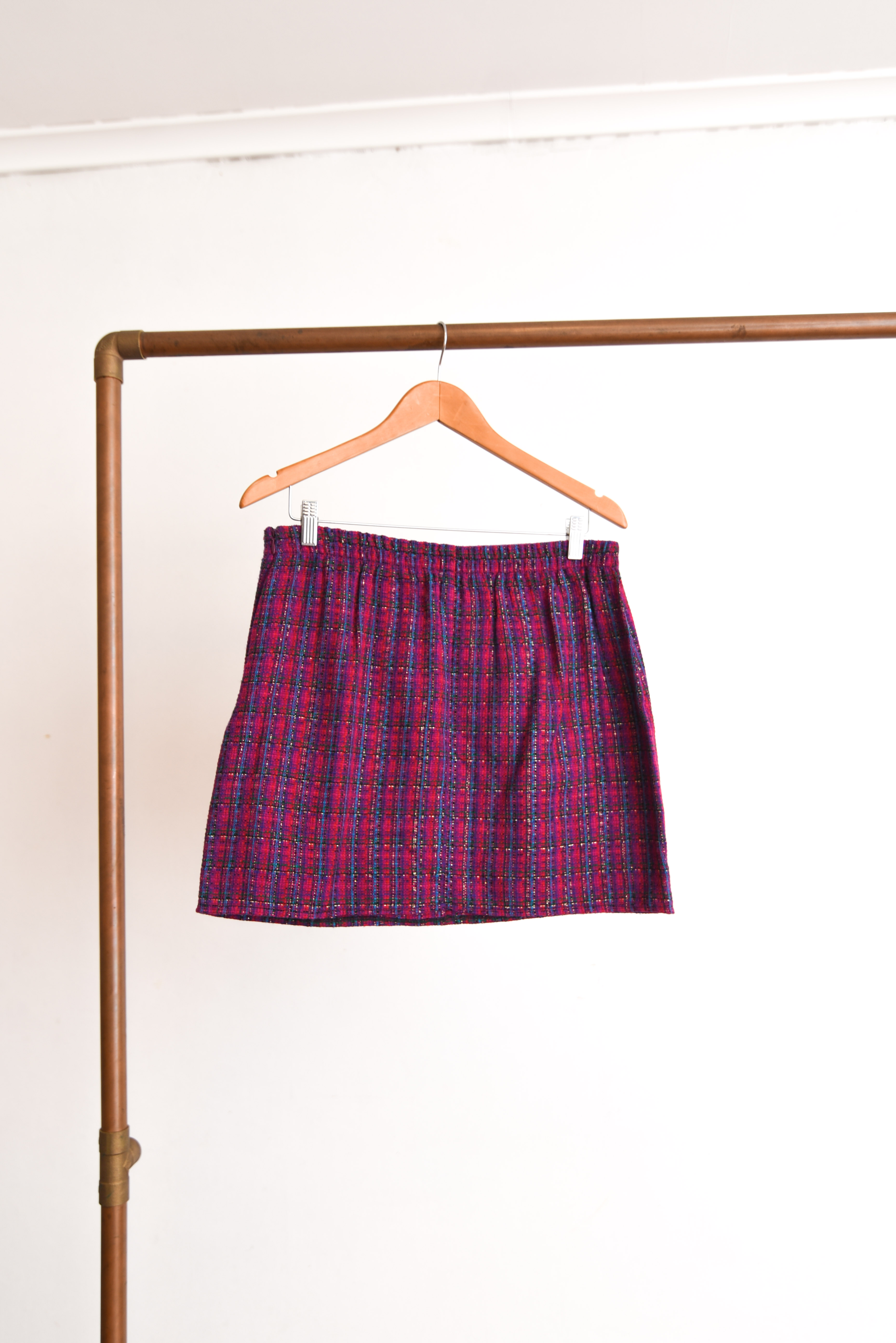 Mini falda vintage rosa shiny