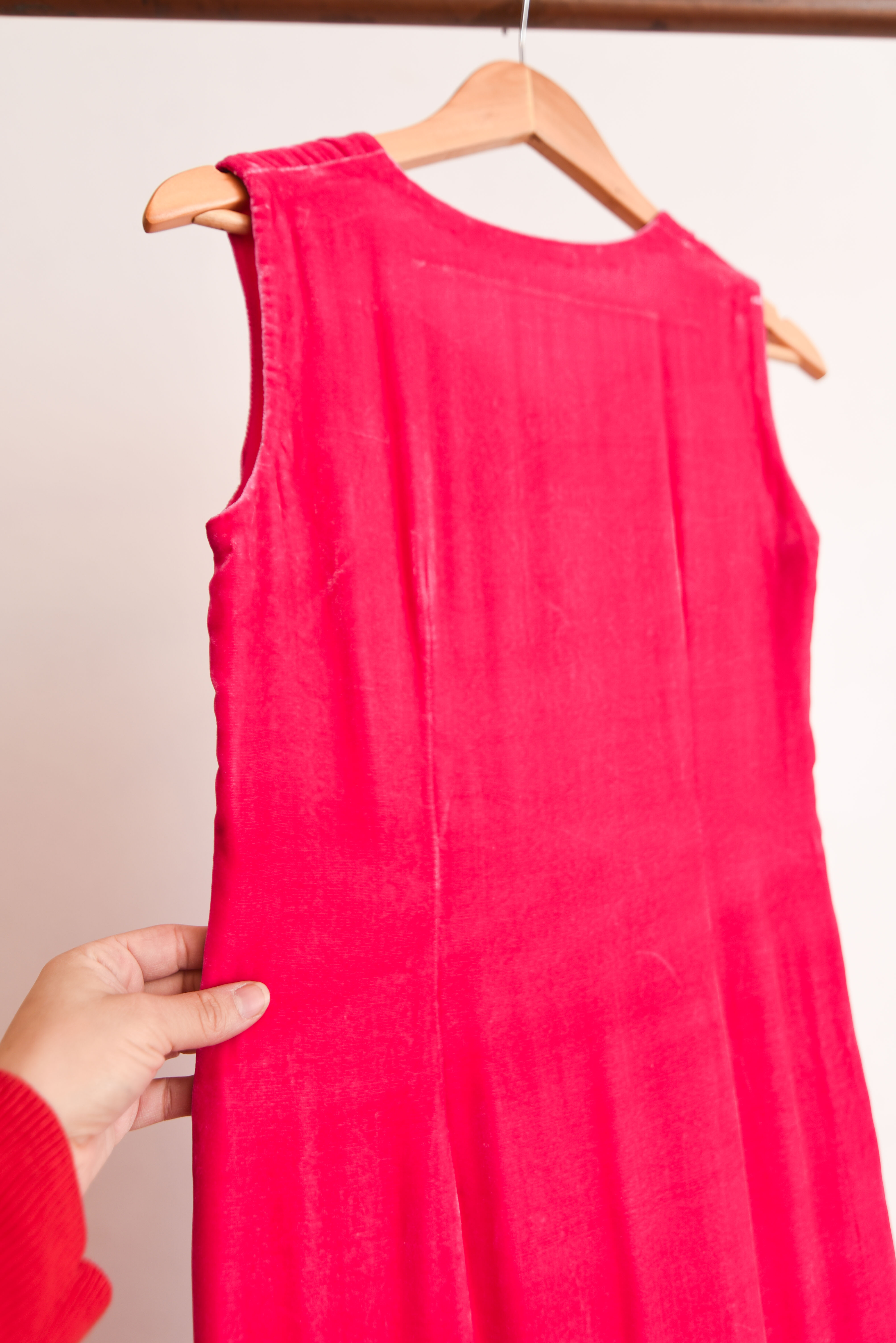 Vestido fucsia vintage 60s