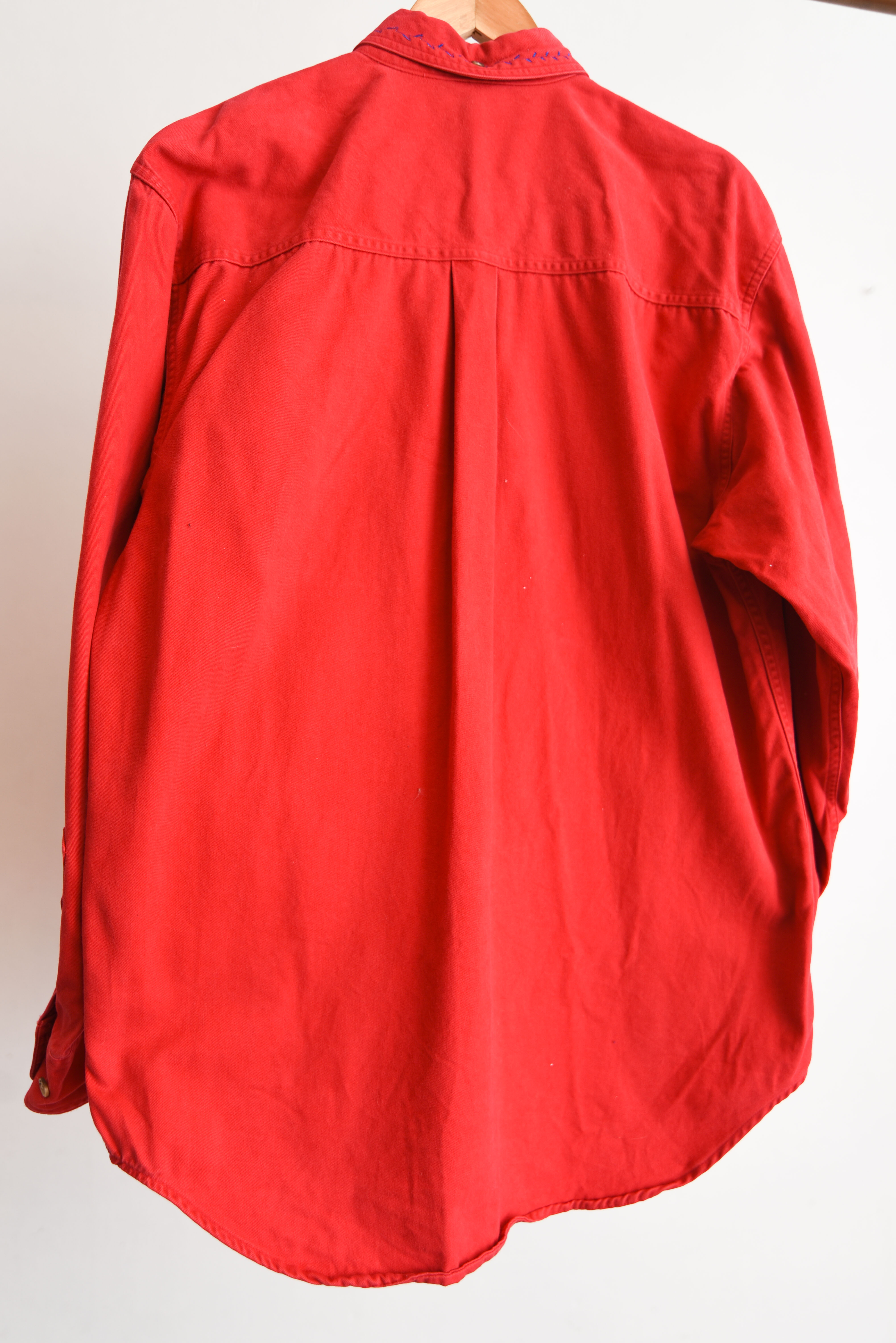 Camisa roja denim 90s