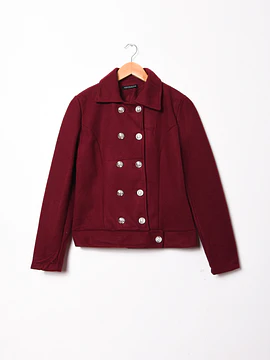 Chaqueta burdeo botones royal
