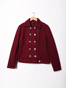 Chaqueta burdeo botones royal