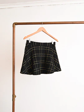 Mini falda tweed grilla