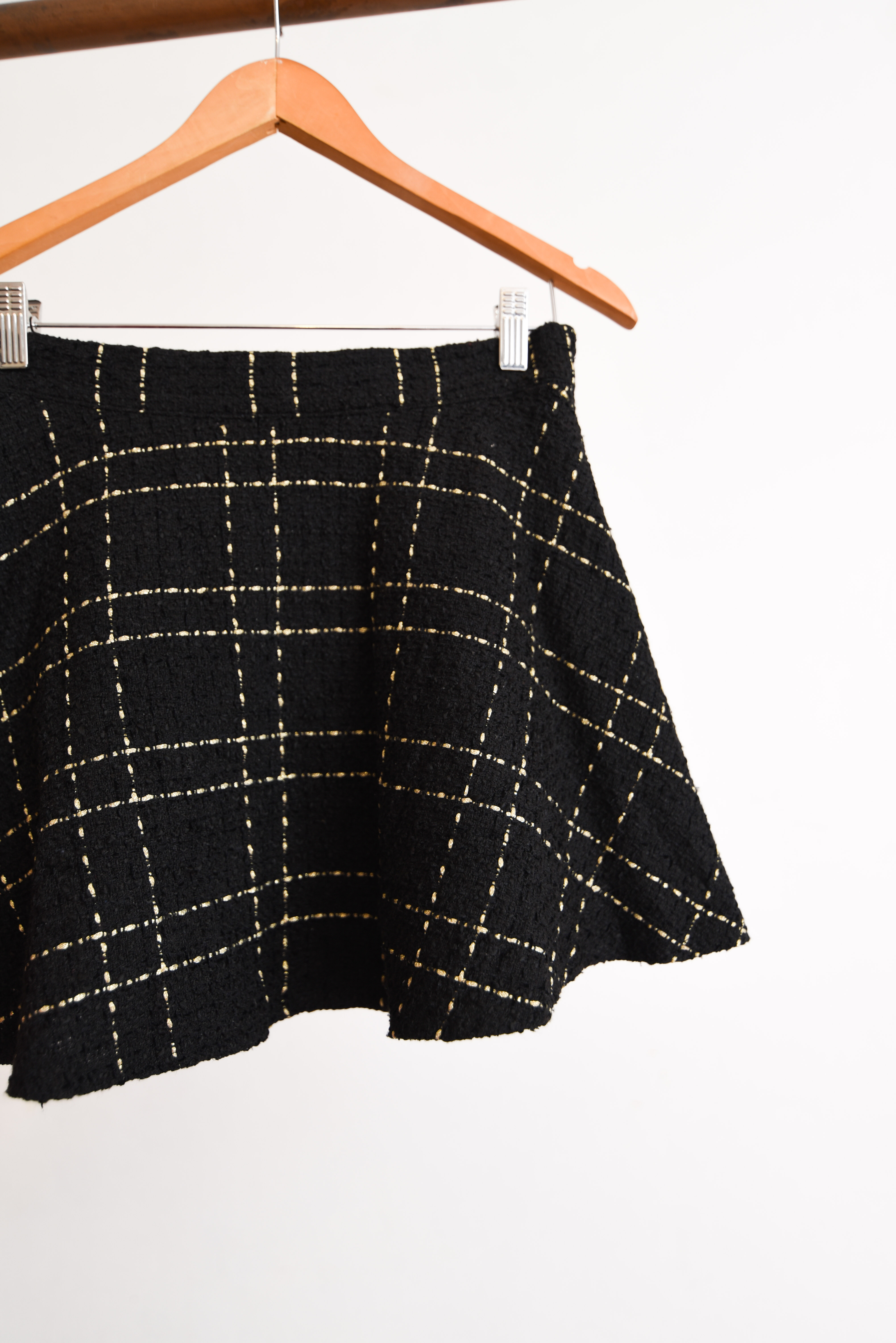 Mini falda tweed grilla