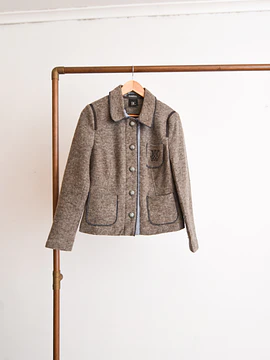 Chaqueta gris lana royal