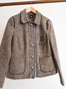 Chaqueta gris lana royal