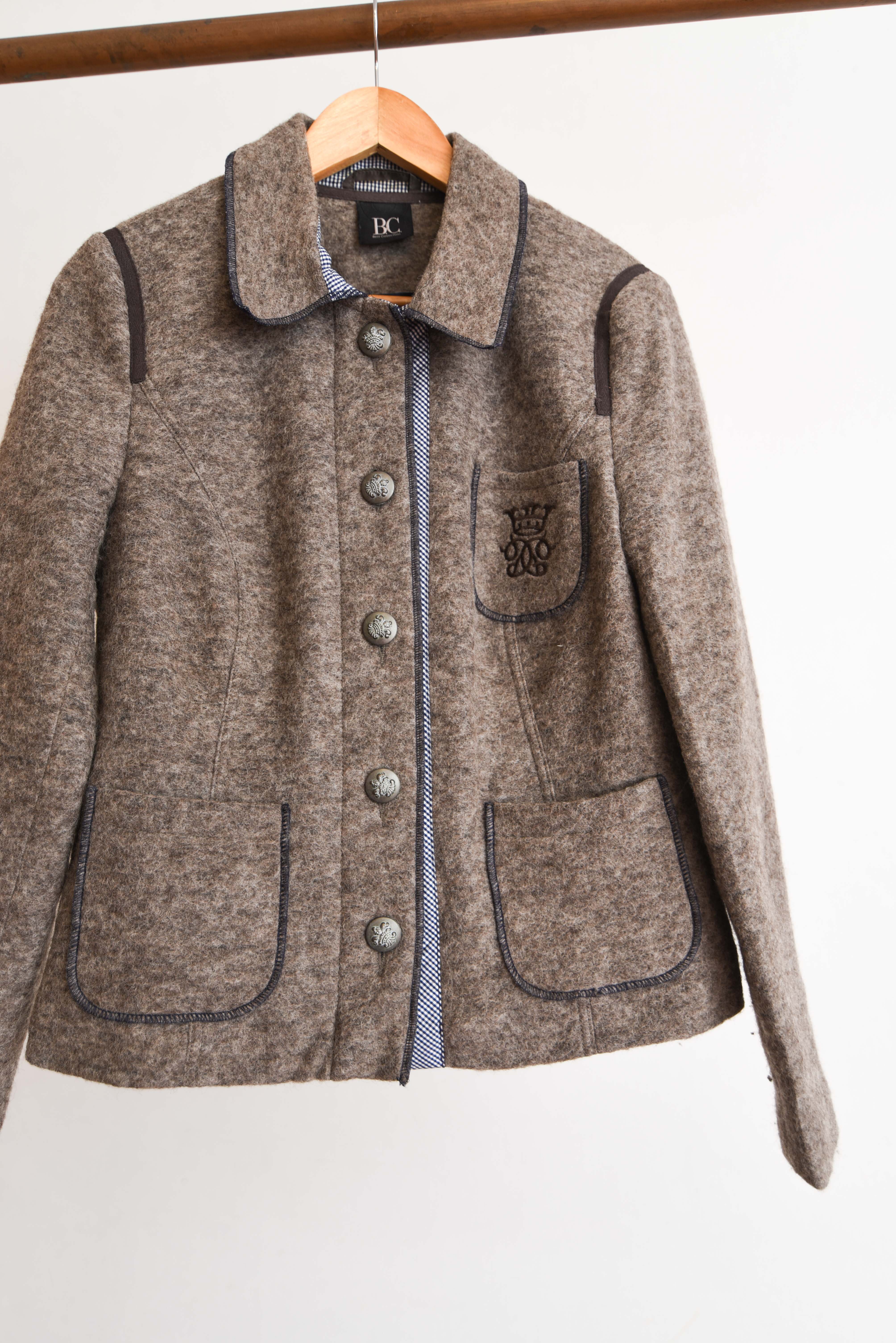 Chaqueta gris lana royal