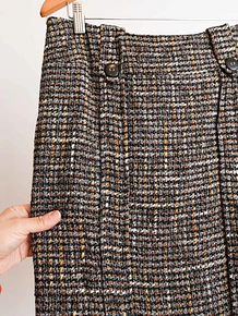 Falda formal midi tweed