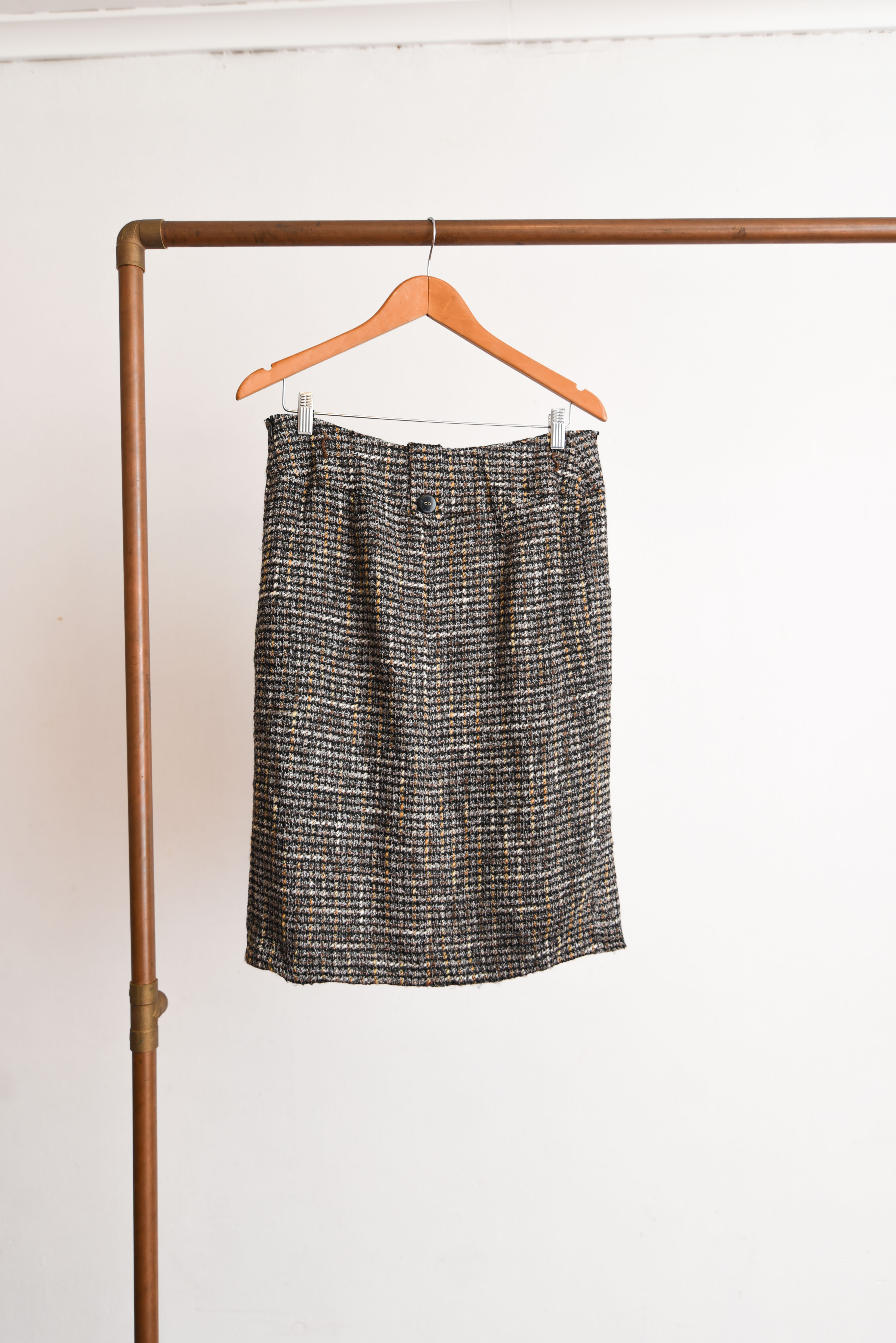 Falda formal midi tweed