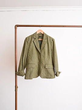 Blazer verde espiga