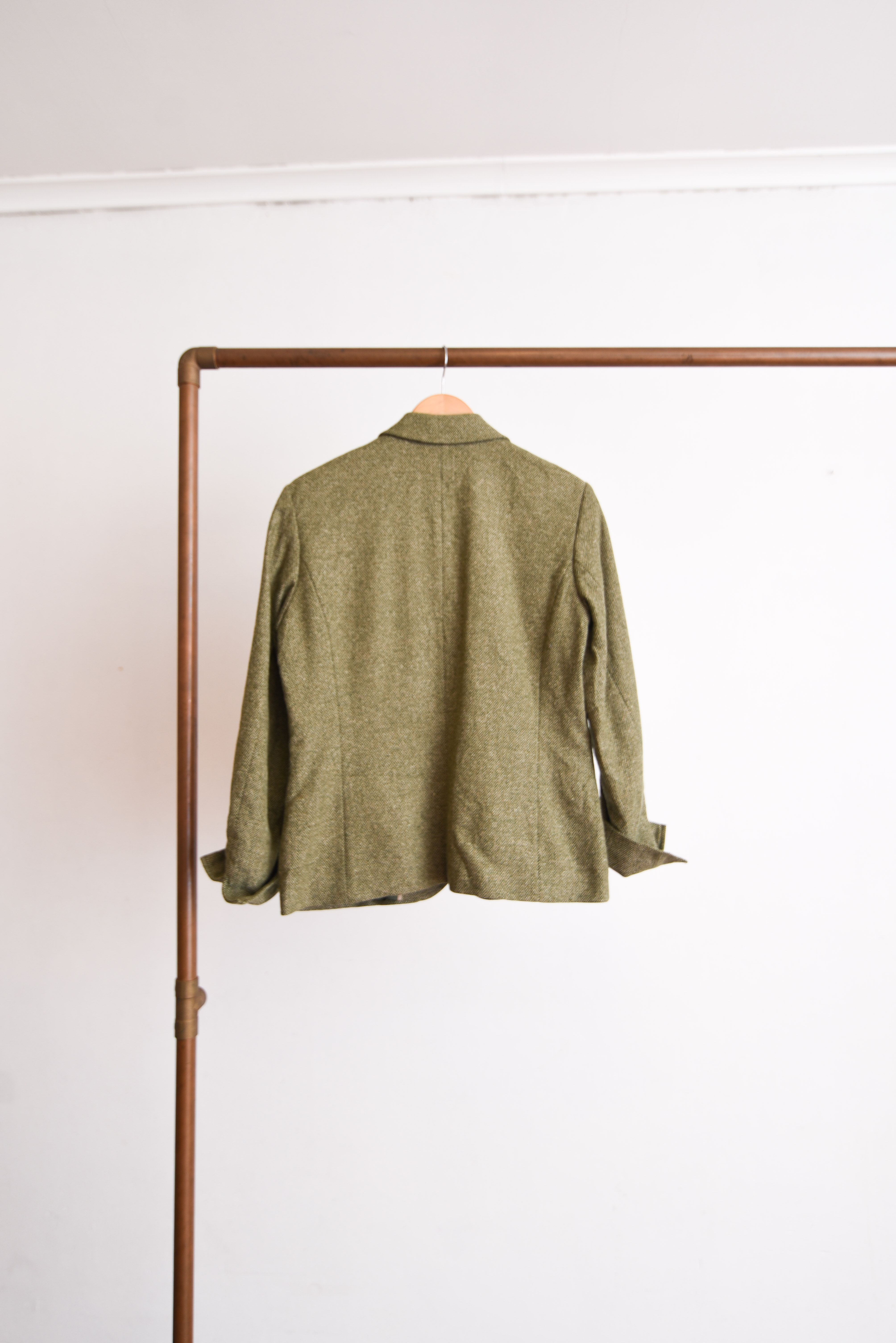 Blazer verde espiga