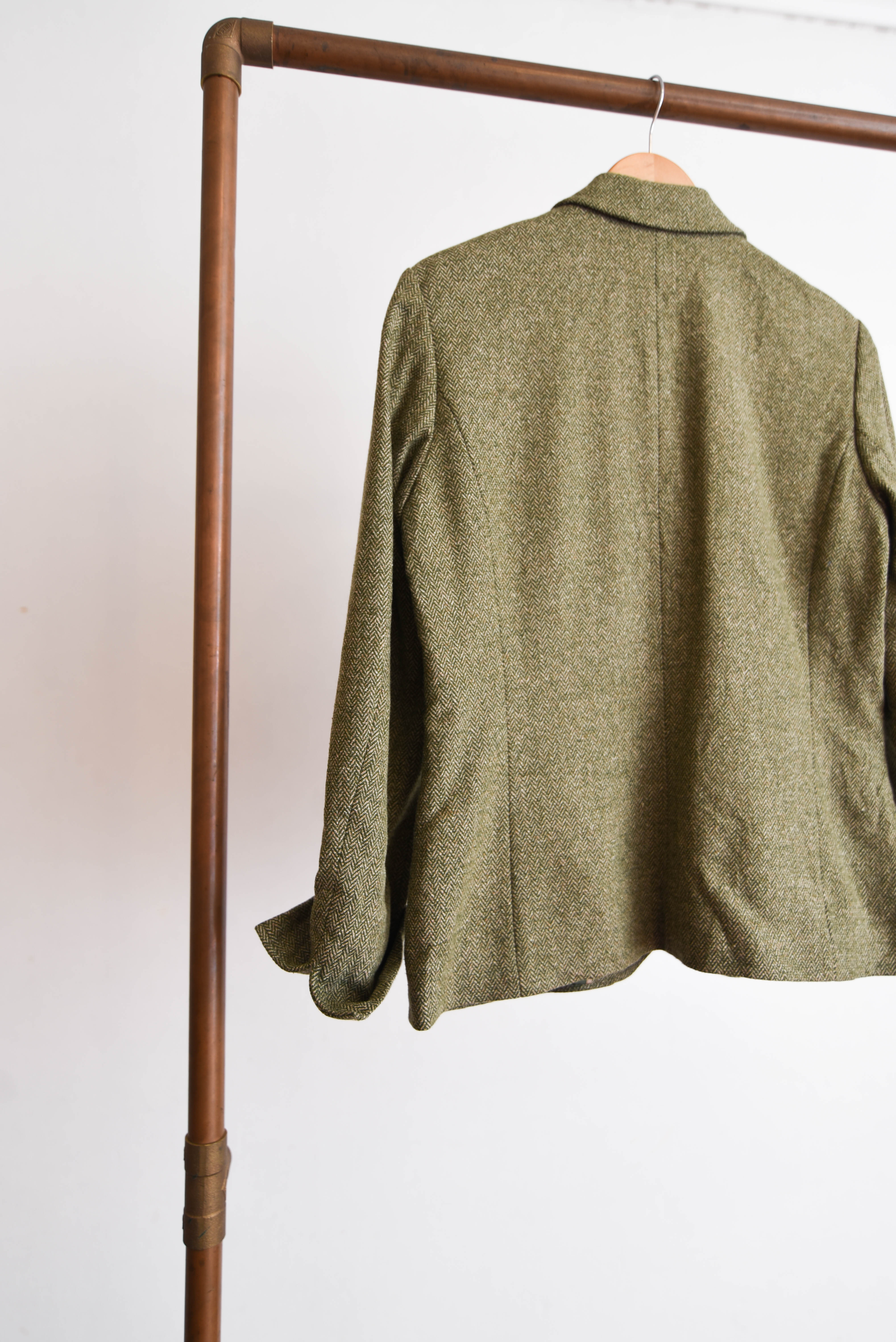 Blazer verde espiga