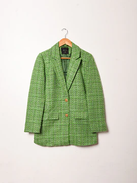 Blazer verde tweed