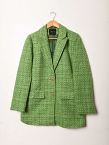 Blazer verde tweed