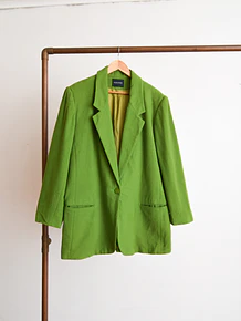 Blazer verde lana vintage