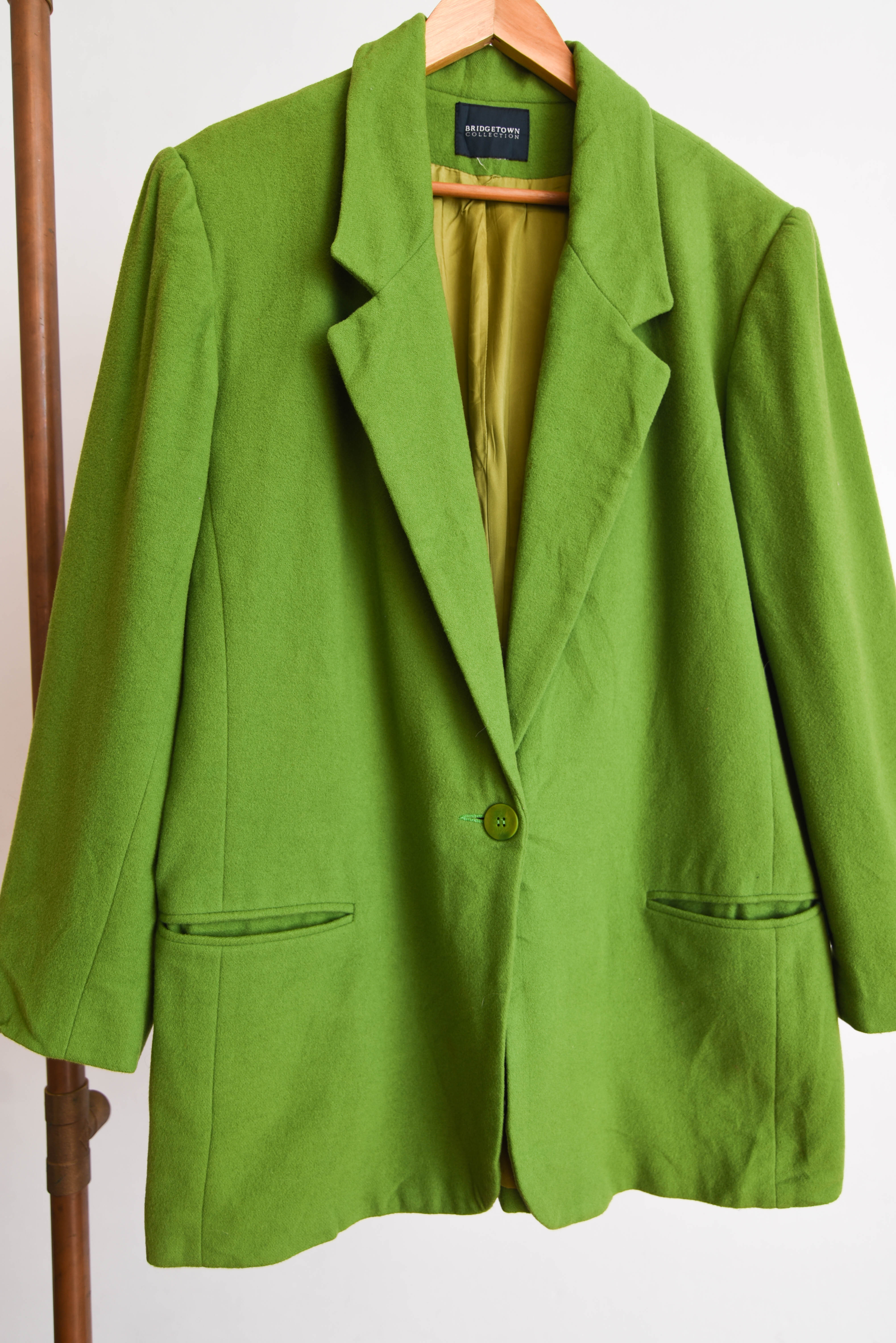 Blazer verde lana vintage