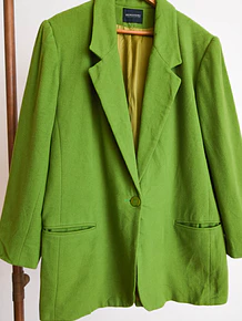 Blazer verde lana vintage