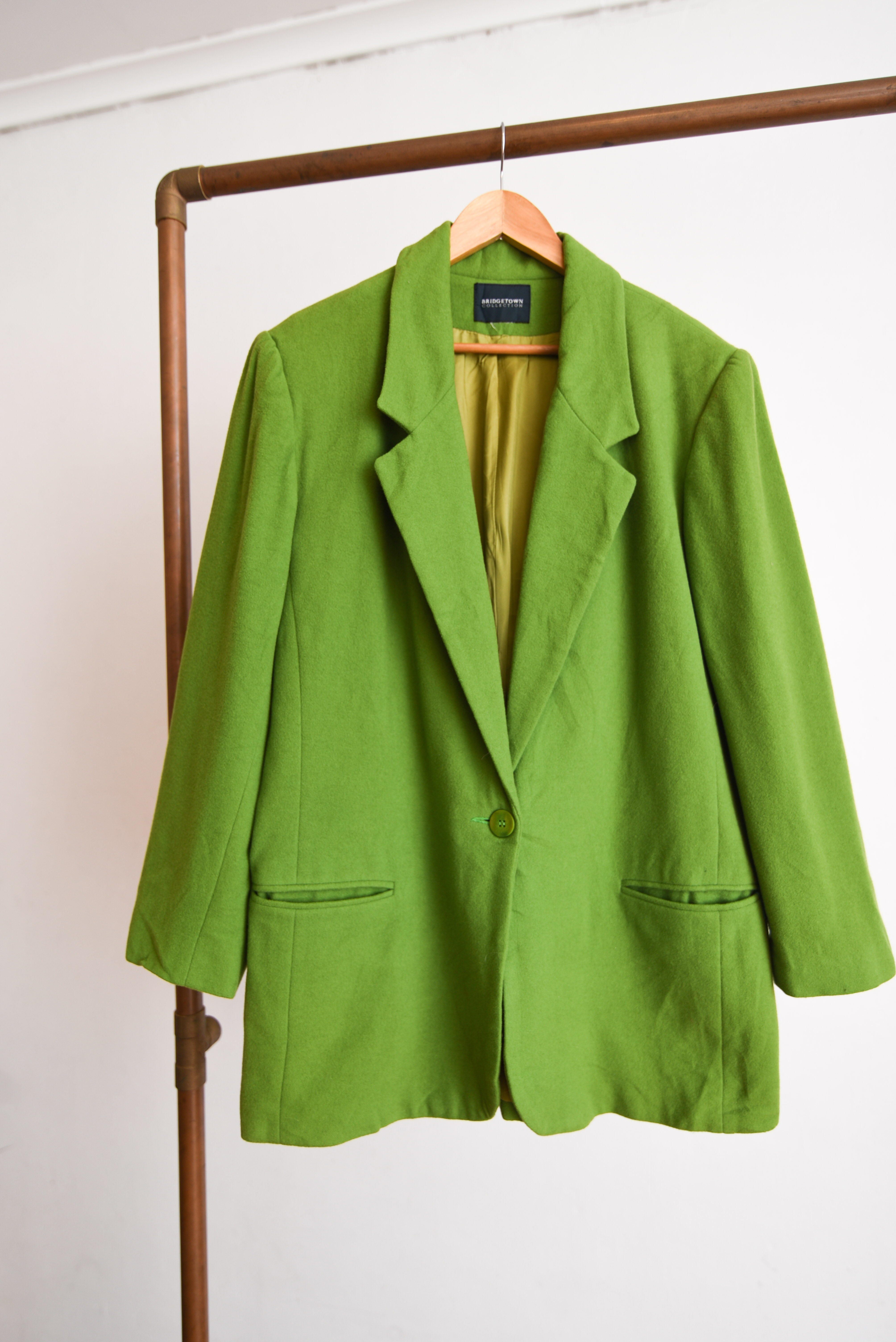 Blazer verde lana vintage