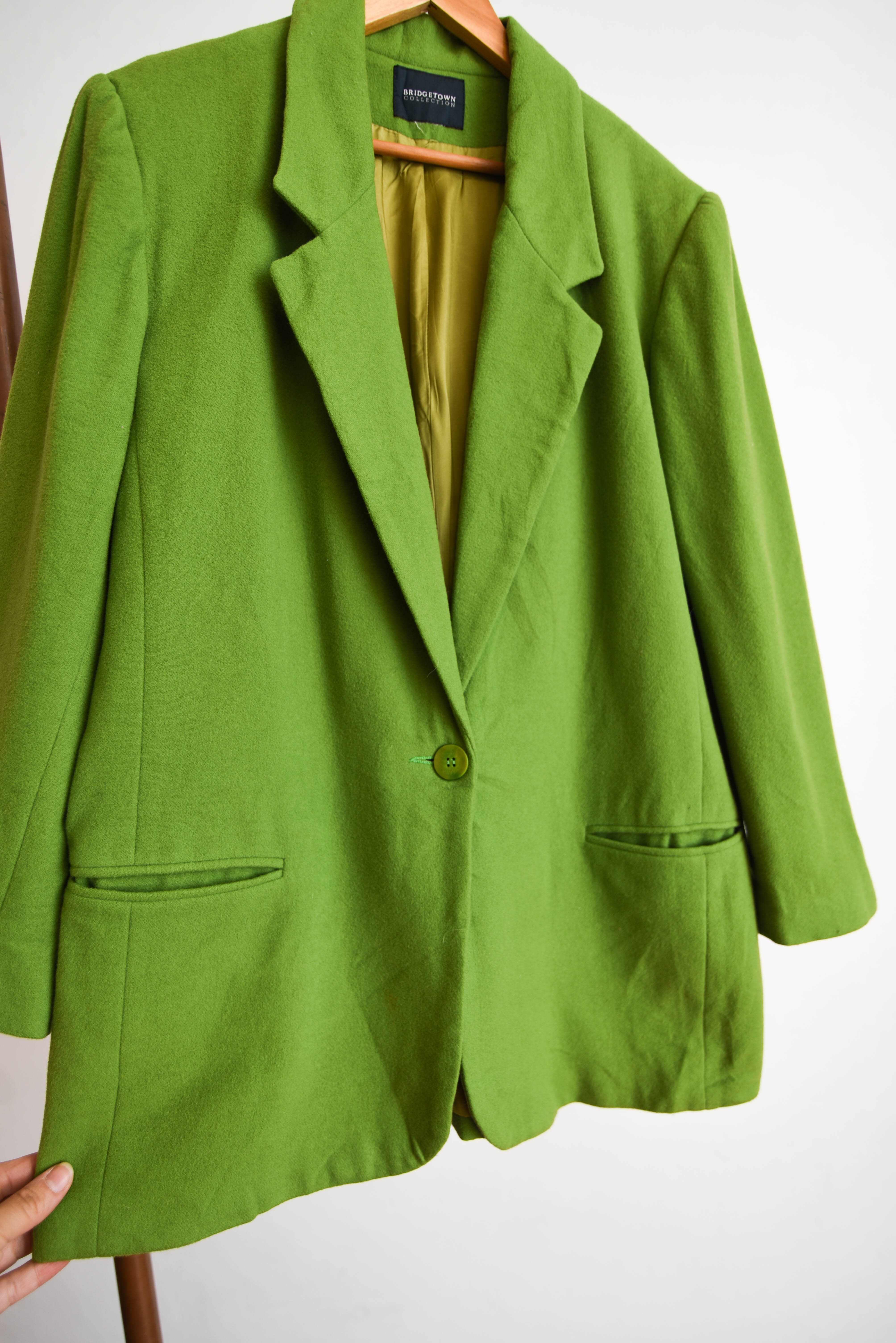 Blazer verde lana vintage