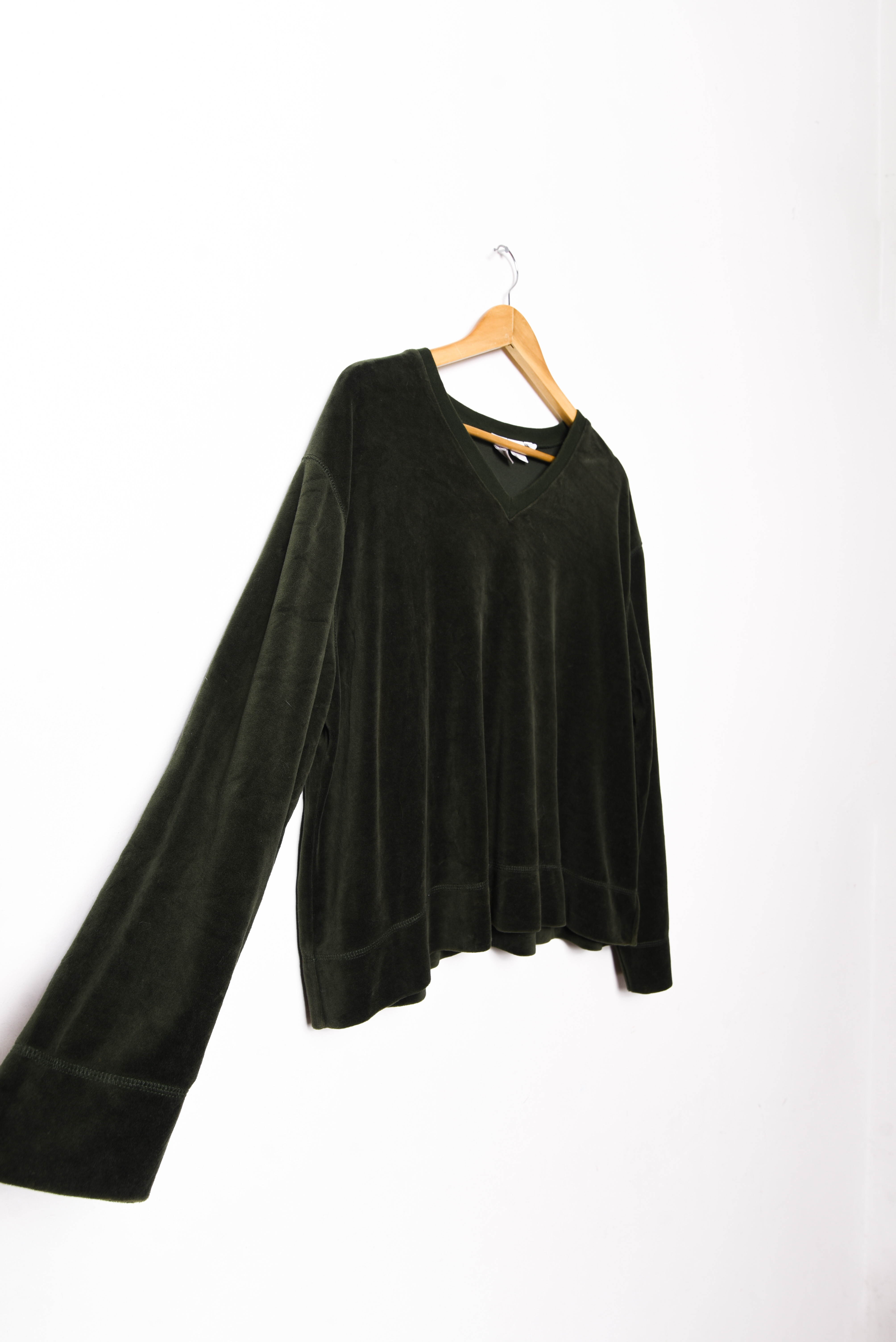 Polerón verde plush vintage