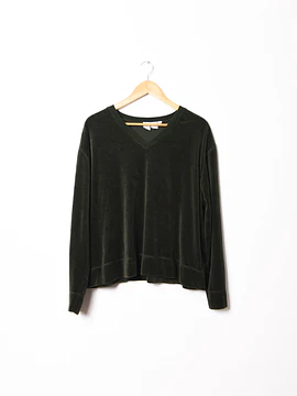 Polerón verde plush vintage
