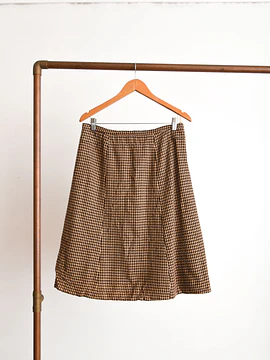 Falda midi pata de gallo