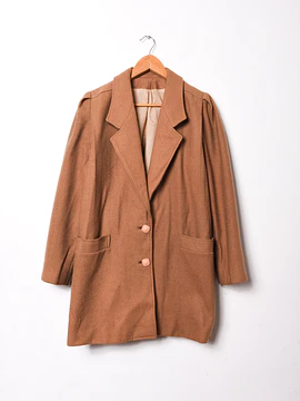 Abrigo camel lana vintage made in Chile