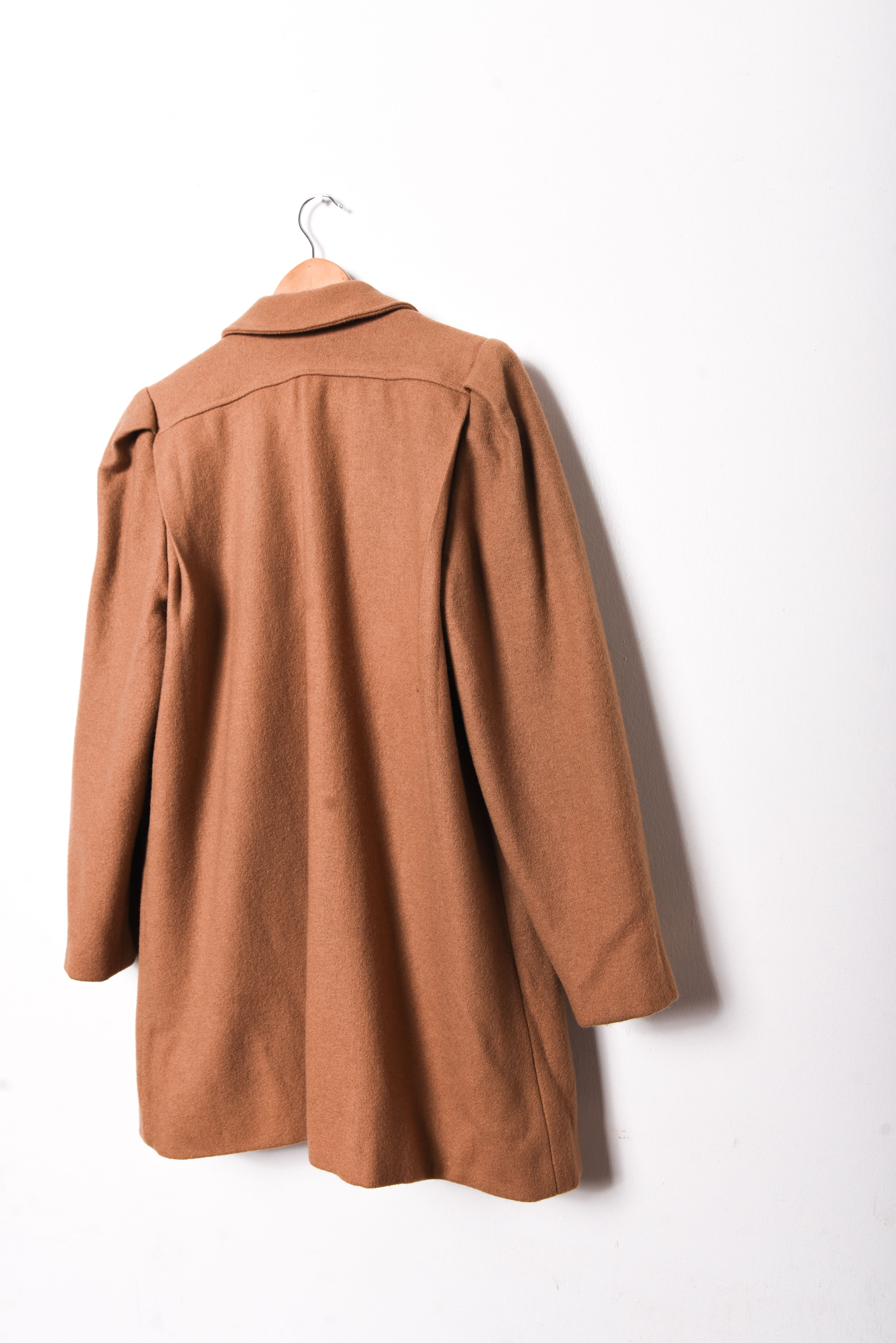 Abrigo camel lana vintage made in Chile