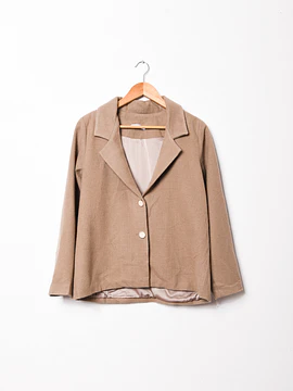 Blazer café claro botones